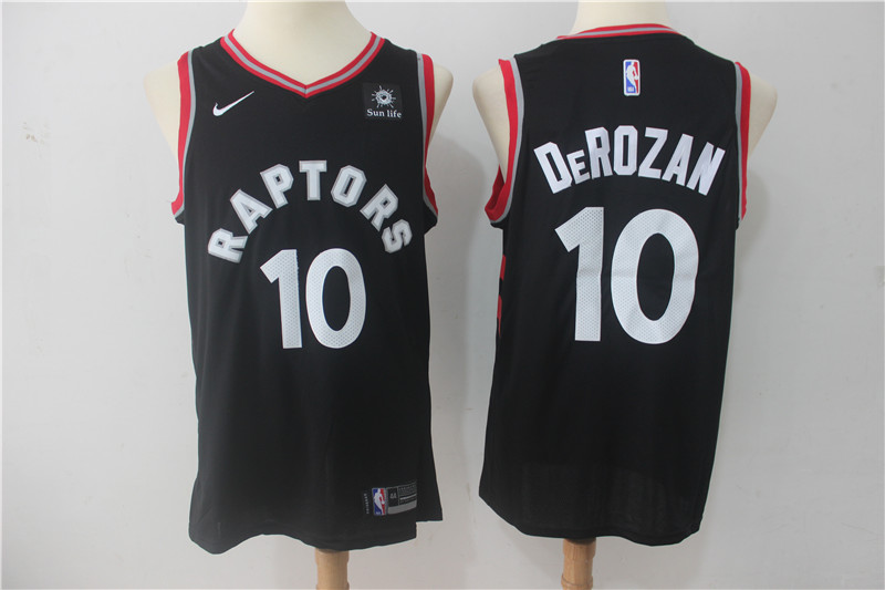 2019 Men Toronto Raptors #10 Derozan black Game Nike NBA Jerseys